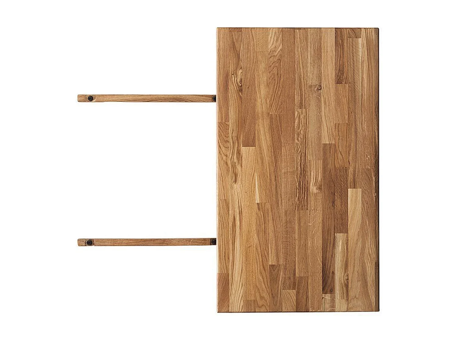 Table extensible en bois de chêne massif Ritza 160 à 210cm