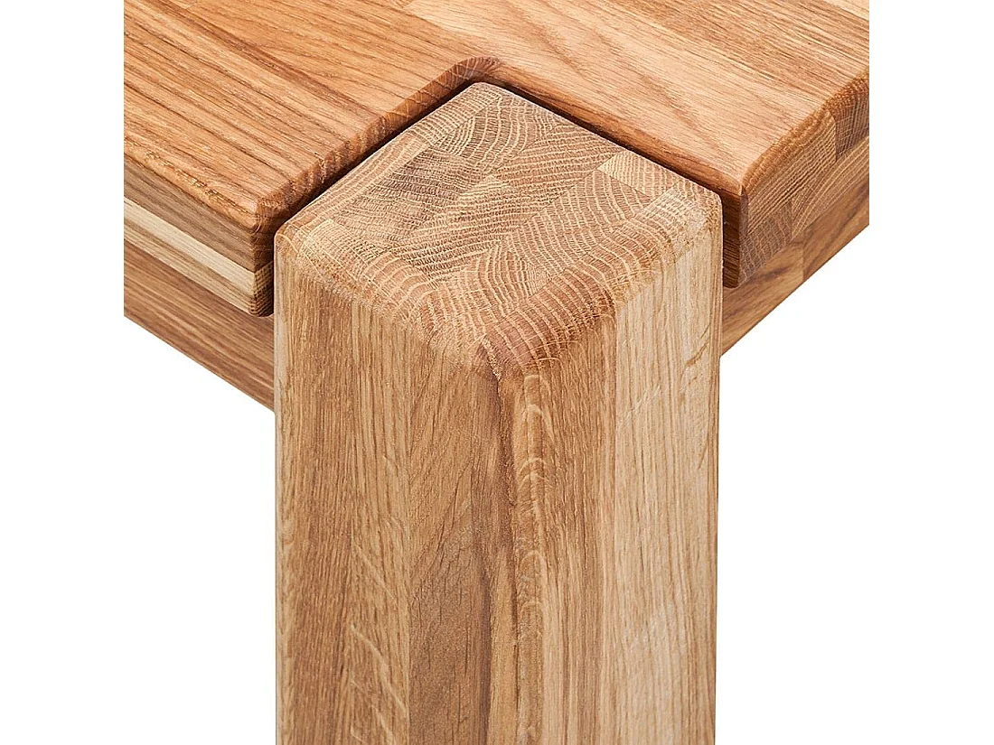 Table extensible en bois de chêne massif Ritza 180 à 230cm