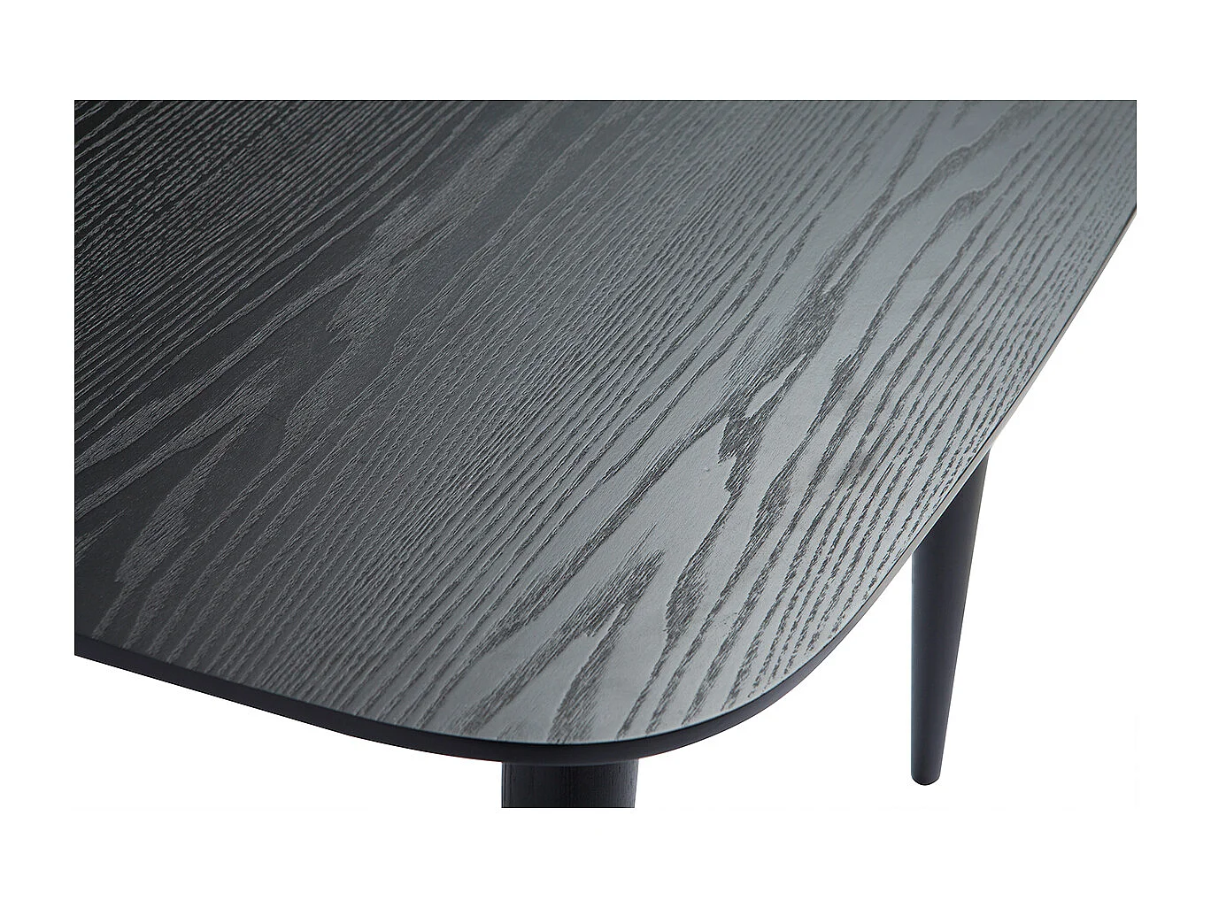 Ausziehbarer Esstisch schwarz Länge 90x130 cm NORDECO