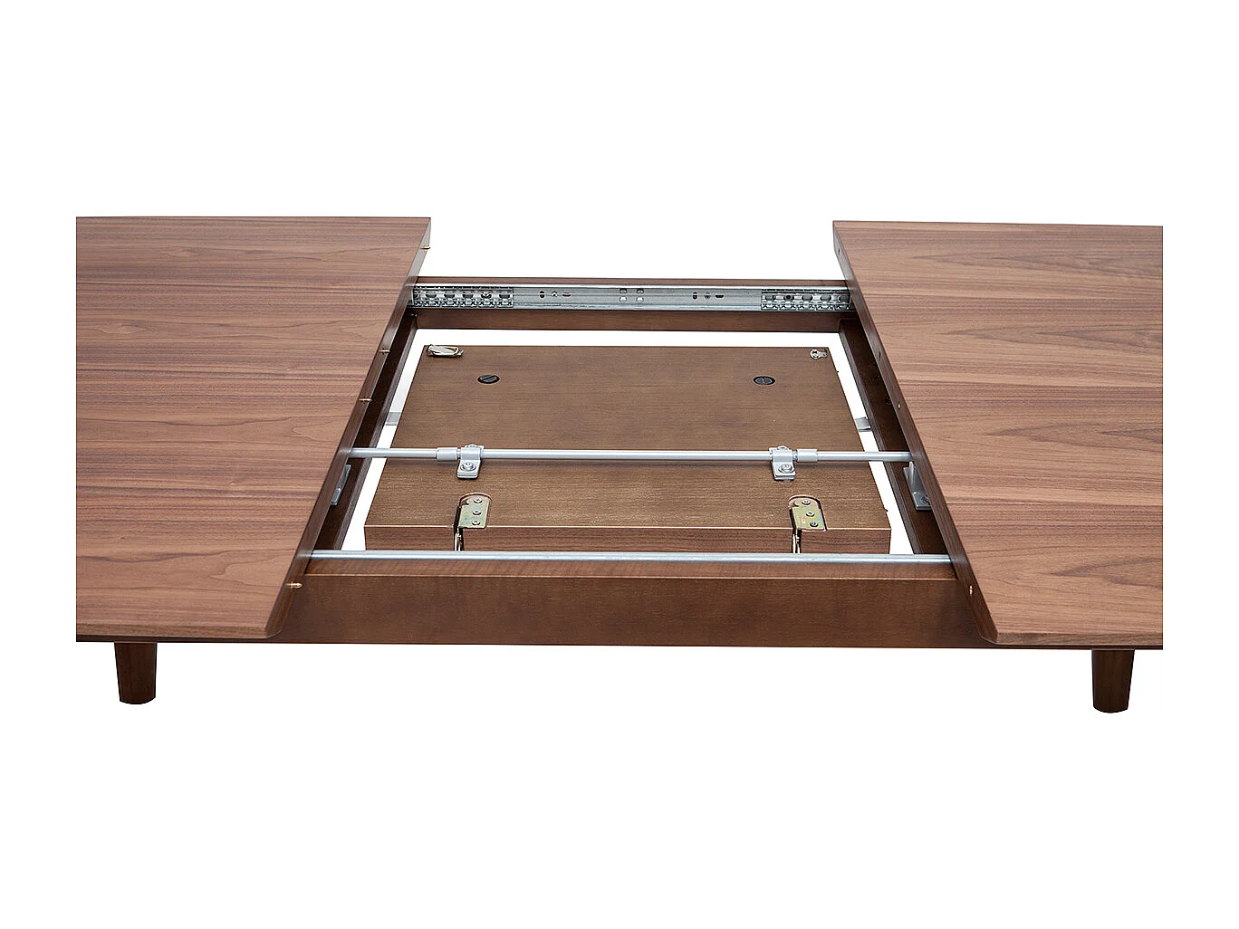 Design-Esstisch ausziehbar Nussbaum L180-230 FIFTIES