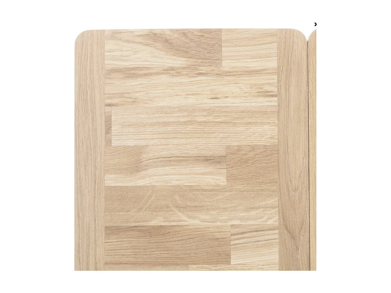 Petite table extensible en bois de chêne massif blanchi Miniko 110 à 170cm