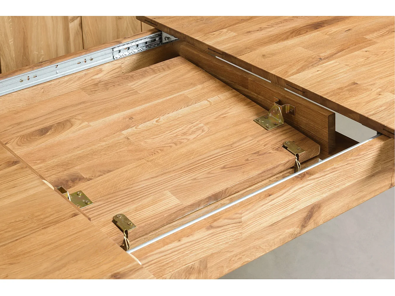 Table extensible en bois de chêne massif Marzo 160 à 210cm