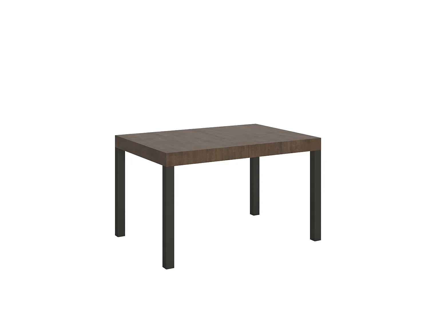 Table extensible 140/224x80cm Everyday noyer pieds anthracite