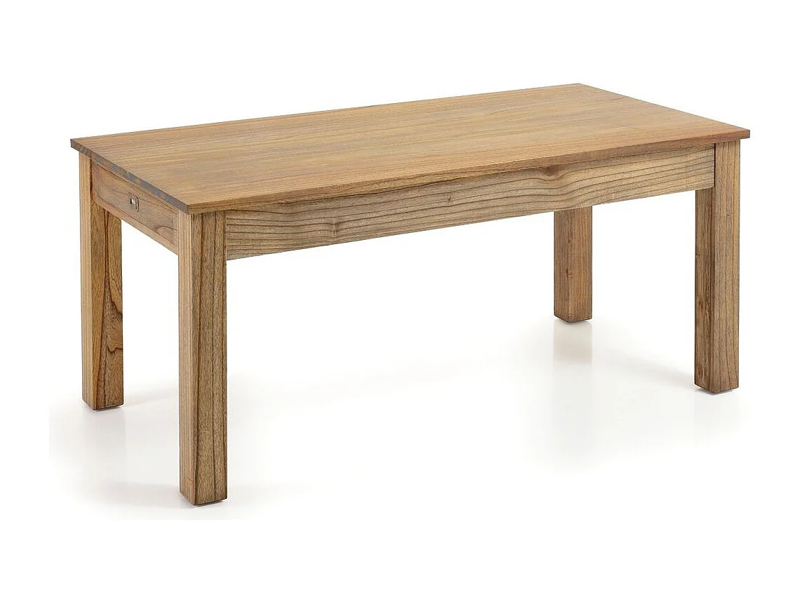 Table rectangulaire extensible en bois massif naturel MAZARI 180-230-280cm