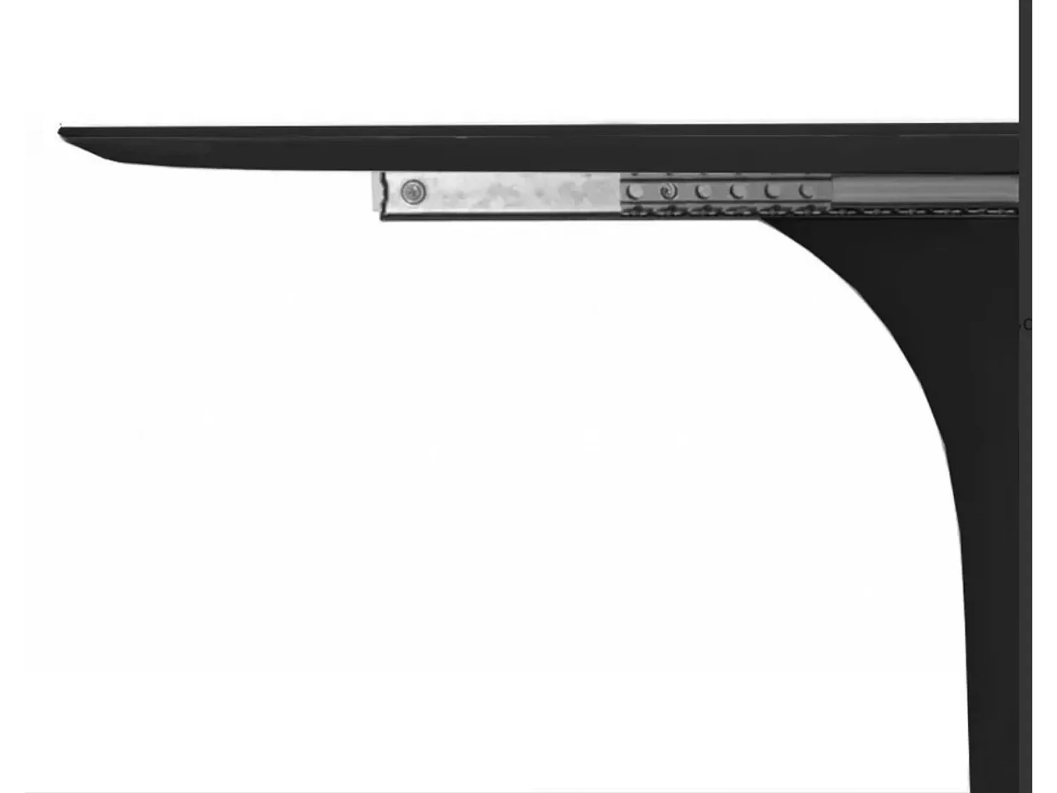 Table tulipe ronde extensible-Plateau Noir mat-Largeur 137/187 cm-Piètement Noir brillant