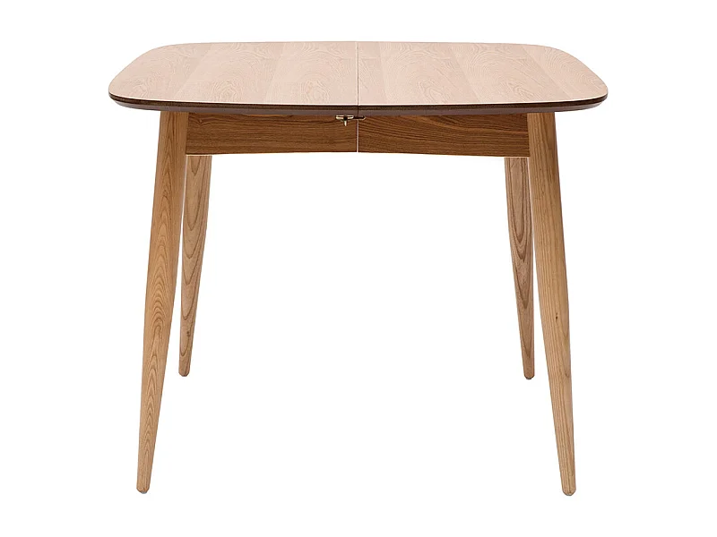 Mesa de comedor extensible fresno natural L90-130 cm NORDECO