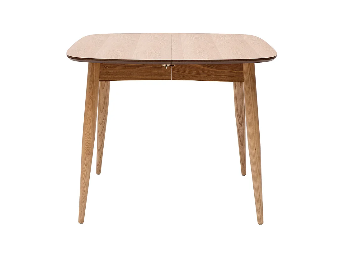 Table à manger extensible carrée en bois clair L90-130 cm NORDECO