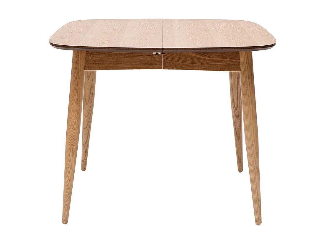 Table à manger extensible carrée en bois clair L90-130 cm NORDECO