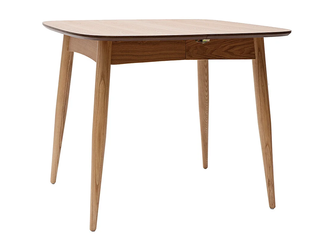 Table à manger extensible carrée en bois clair L90-130 cm NORDECO