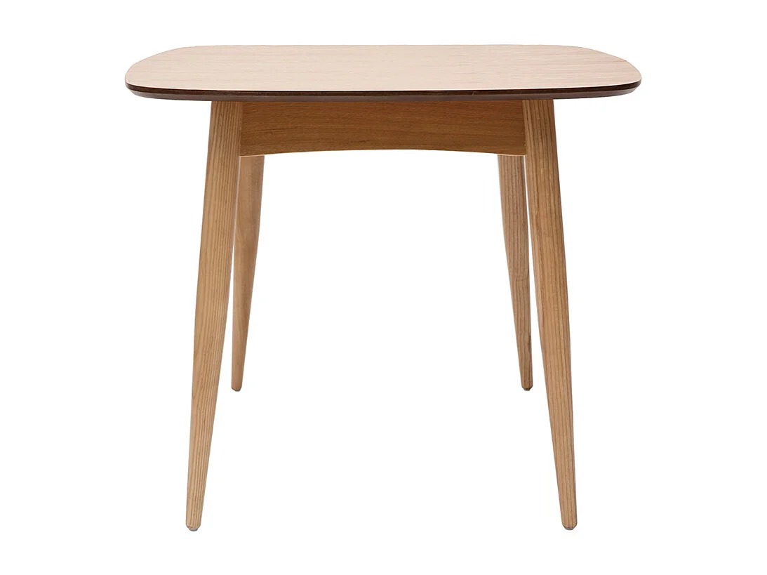 Table à manger extensible carrée en bois clair L90-130 cm NORDECO