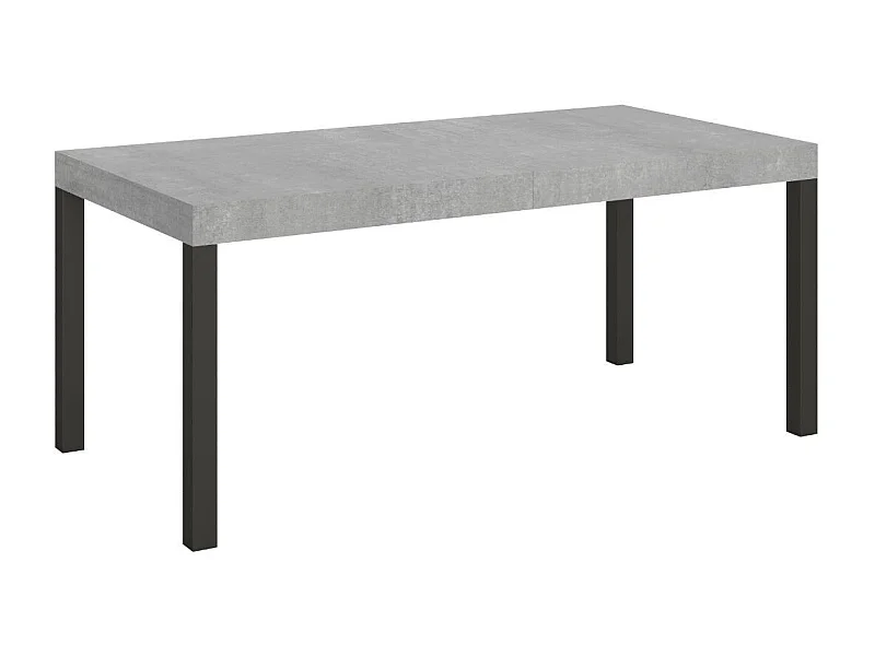 Table à manger extensible Karry-Couleur Marron-4 pieds-180 à 284cm