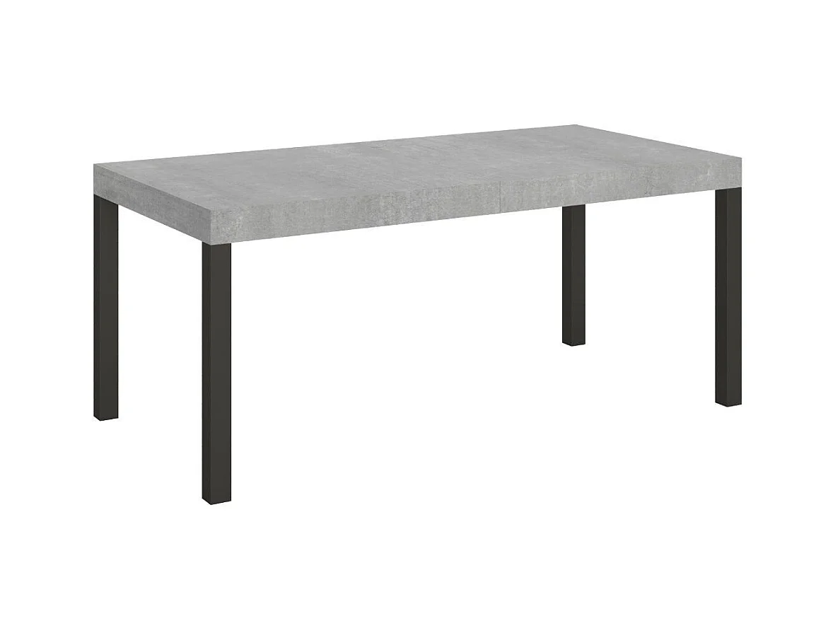 Table à manger extensible Karry-Couleur Marron-4 pieds-180 à 284cm