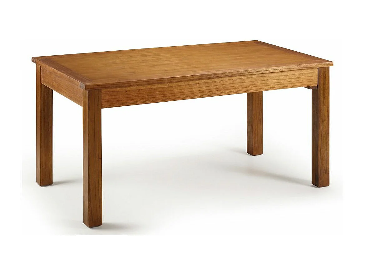 Table de repas rectangulaire extensible en bois massif de Mindy Orka 160-220cm