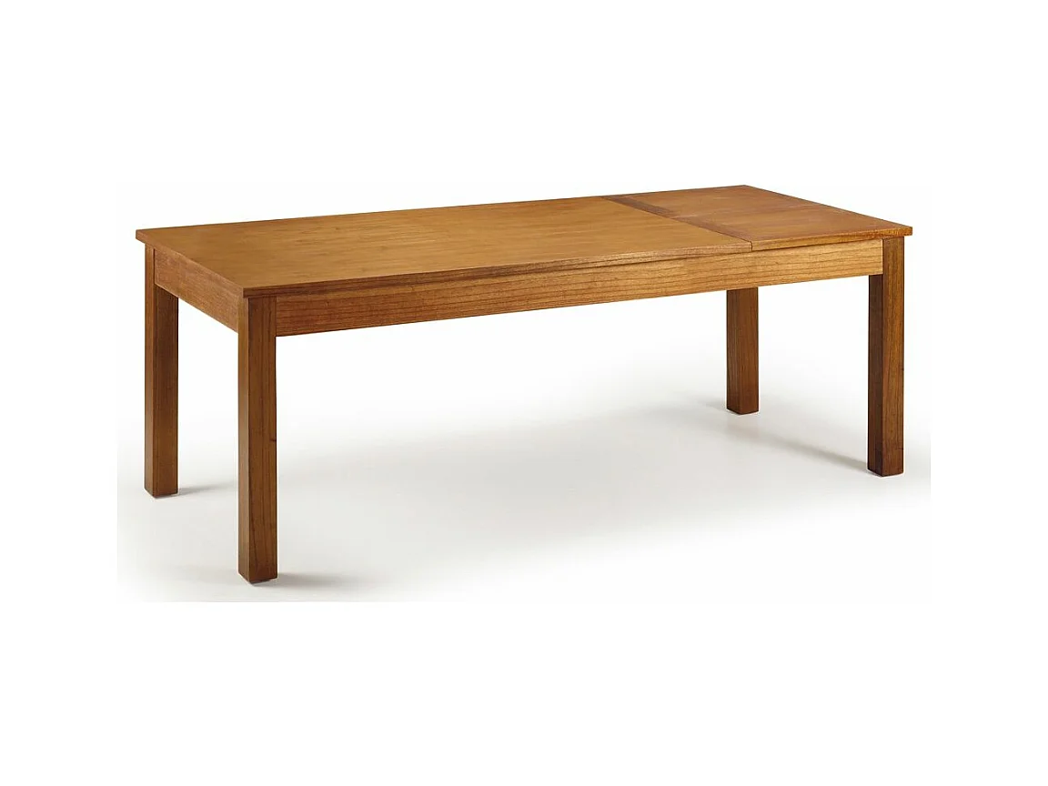 Table de repas rectangulaire extensible en bois massif de Mindy Orka 160-220cm