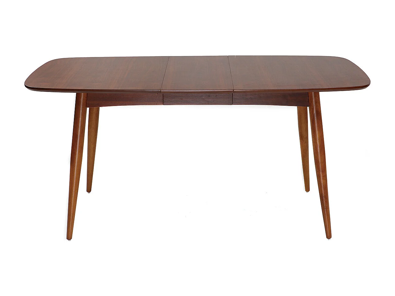 Mesa de comedor extensible en nogal natural L130-160 cm NORDECO