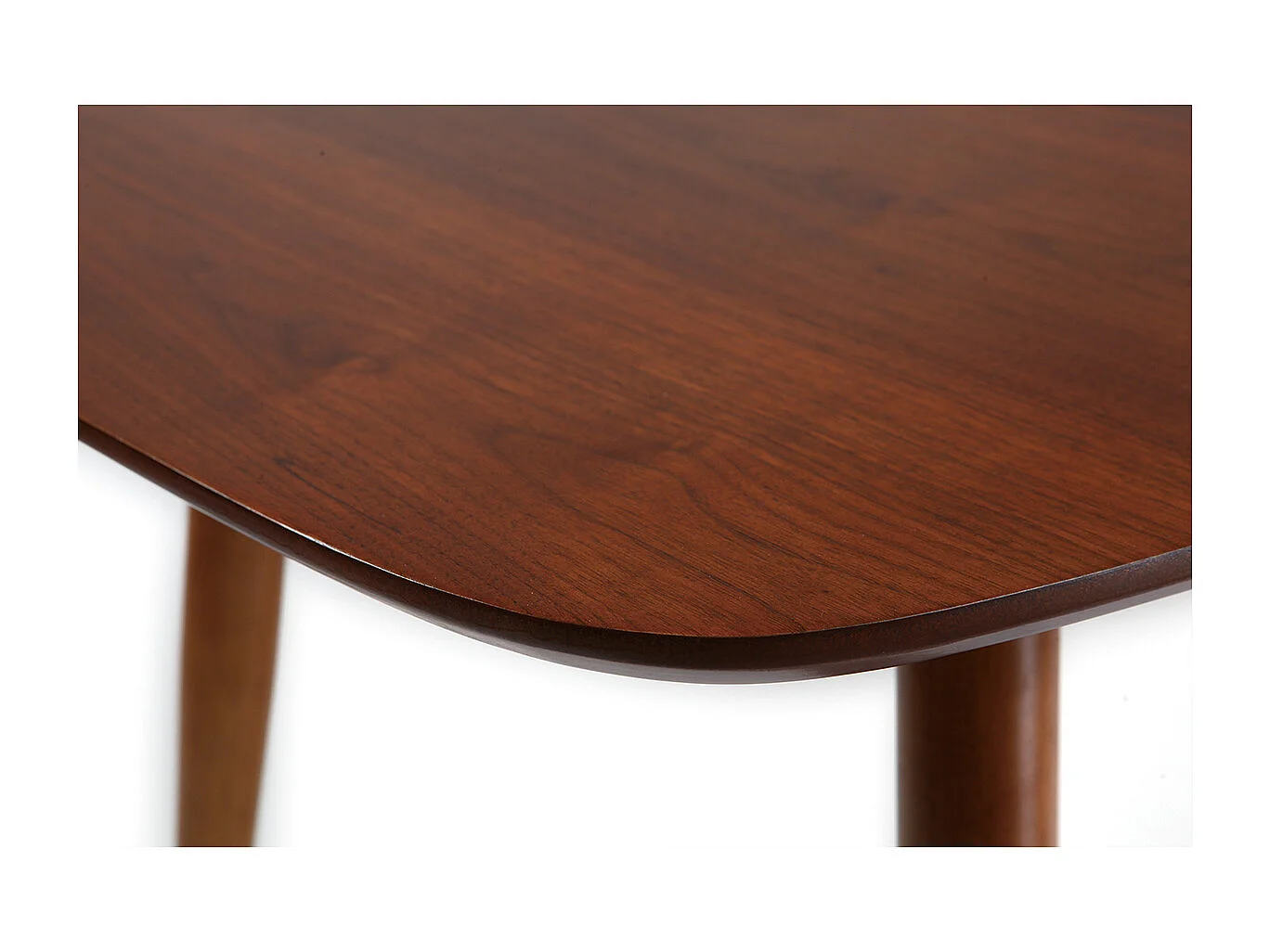 Table à manger extensible rectangulaire en bois foncé L130-160 cm NORDECO