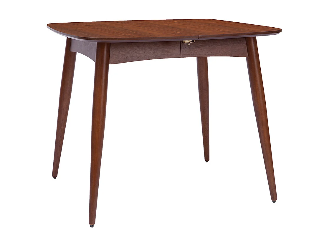 Ausziehbarer Esstisch Nussbaum 90x130 cm NORDECO