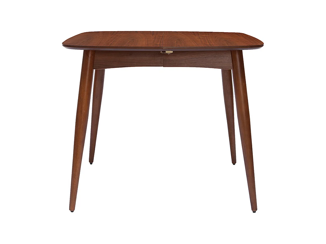 Table à manger extensible carrée en bois foncé L90-130 cm NORDECO