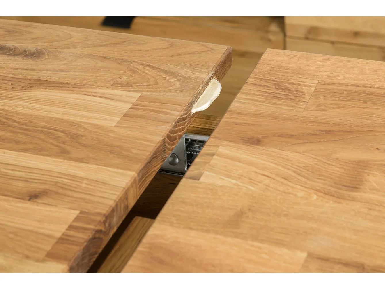 Table extensible en bois de chêne massif Marzo 140 à 190cm