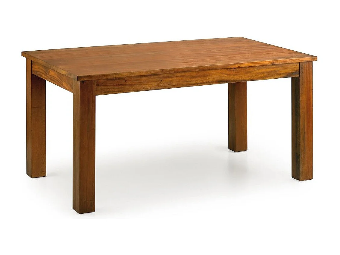 Table à manger extensible FALKANE – Bois d'acajou massif – 160 à 220cm