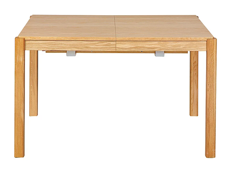 Table à manger extensible rallonges intégrées en bois clair chêne rectangulaire L125-238 cm AGALI