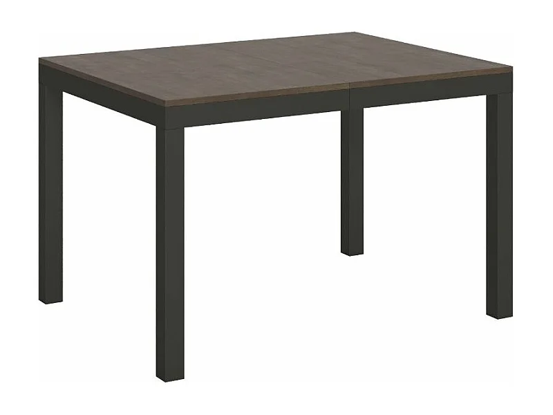 Table à manger extensible Karry evolution-Couleur Marron-4 pieds-120 à 380cm