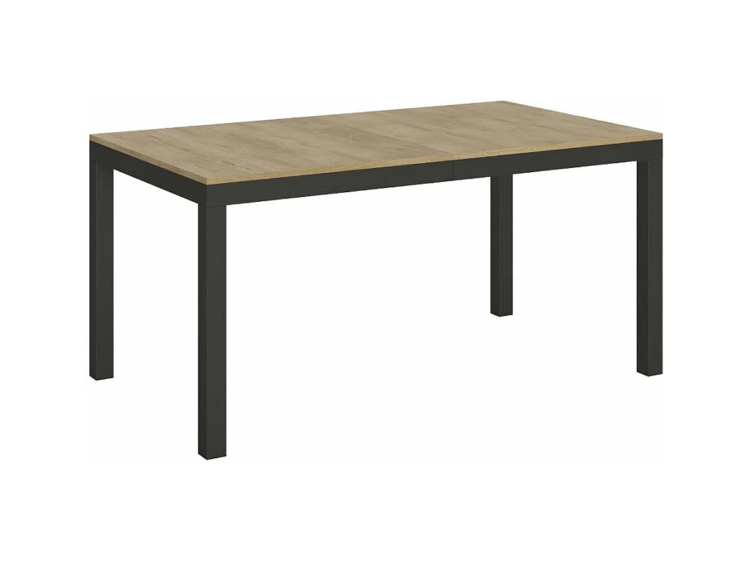 Table à manger extensible Karry evolution-Couleur Naturel-Sur roulettes-160 à 264cm