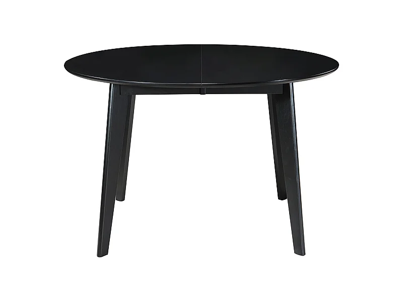 Mesa de comedor extensible redonda negra L120-150 cm LEENA
