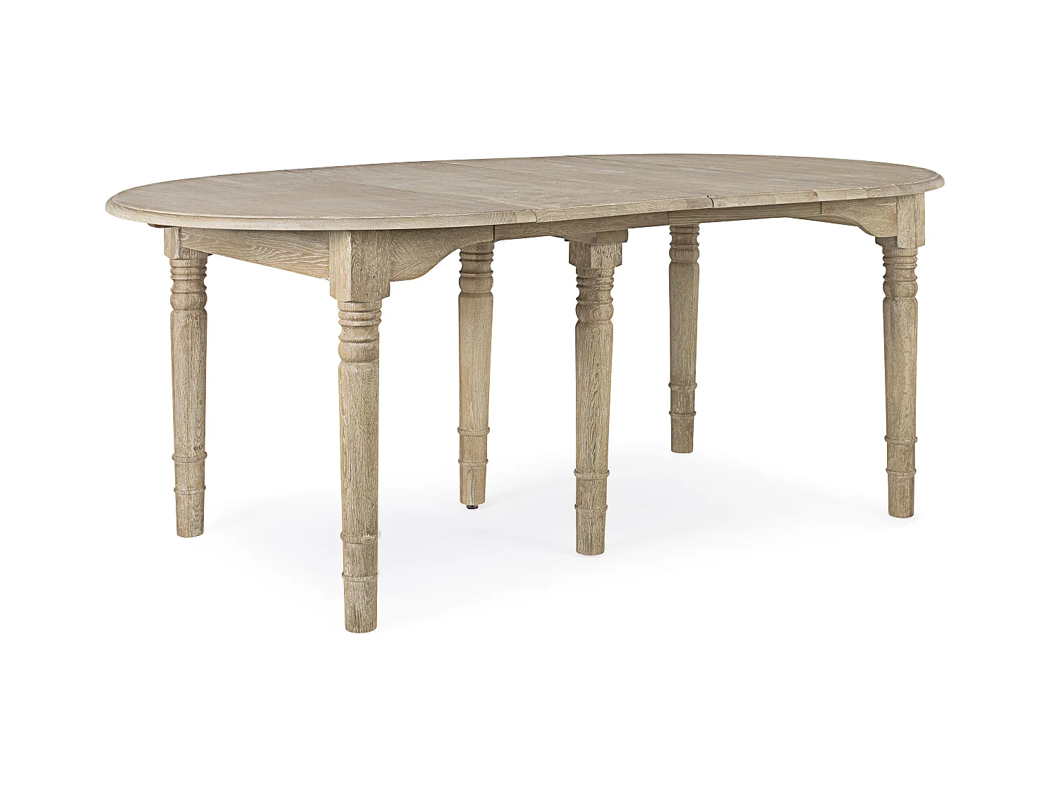 Table extensible bois de chêne naturel Badou L 110-272