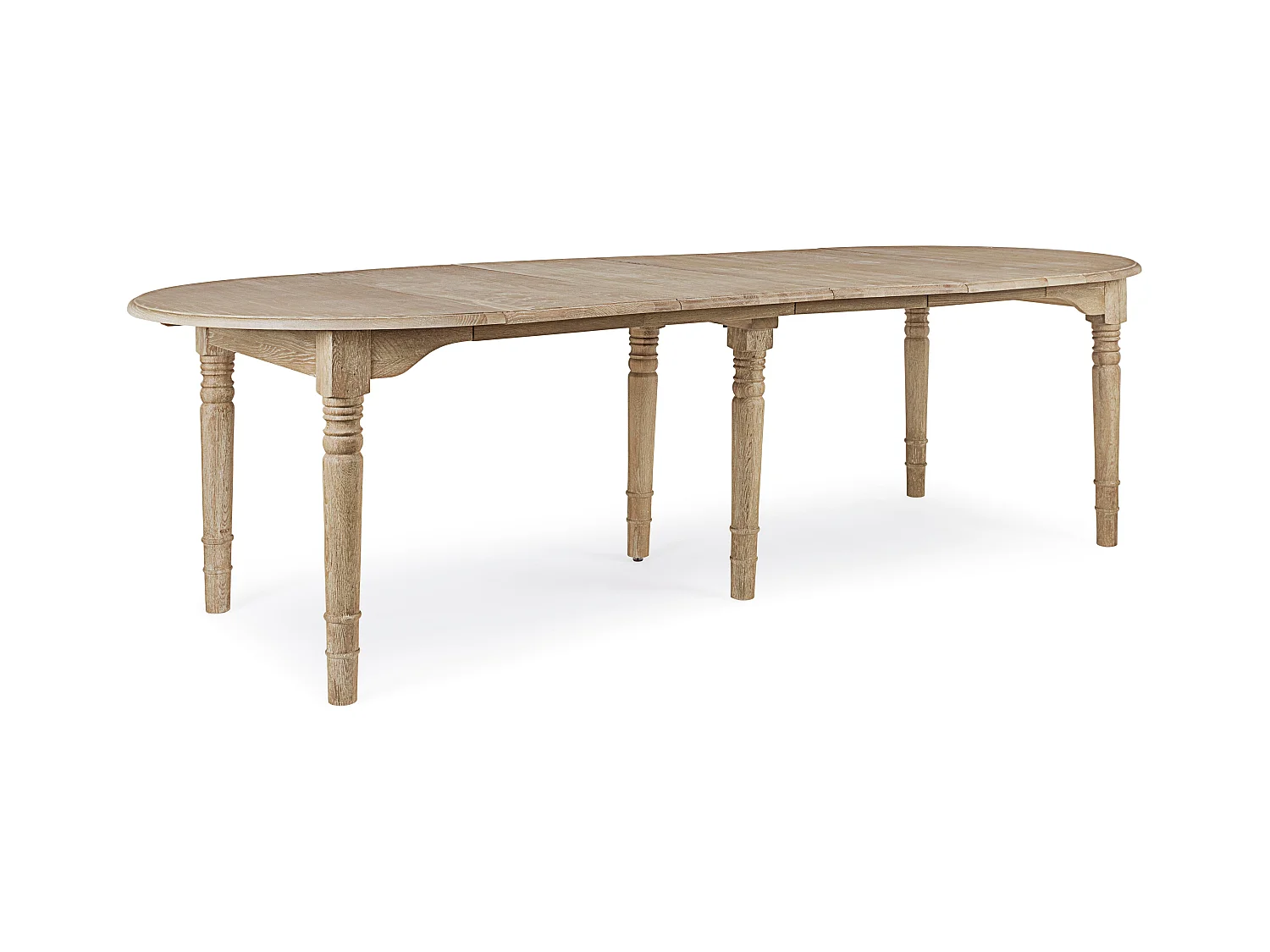 Table extensible bois de chêne naturel Badou L 110-272