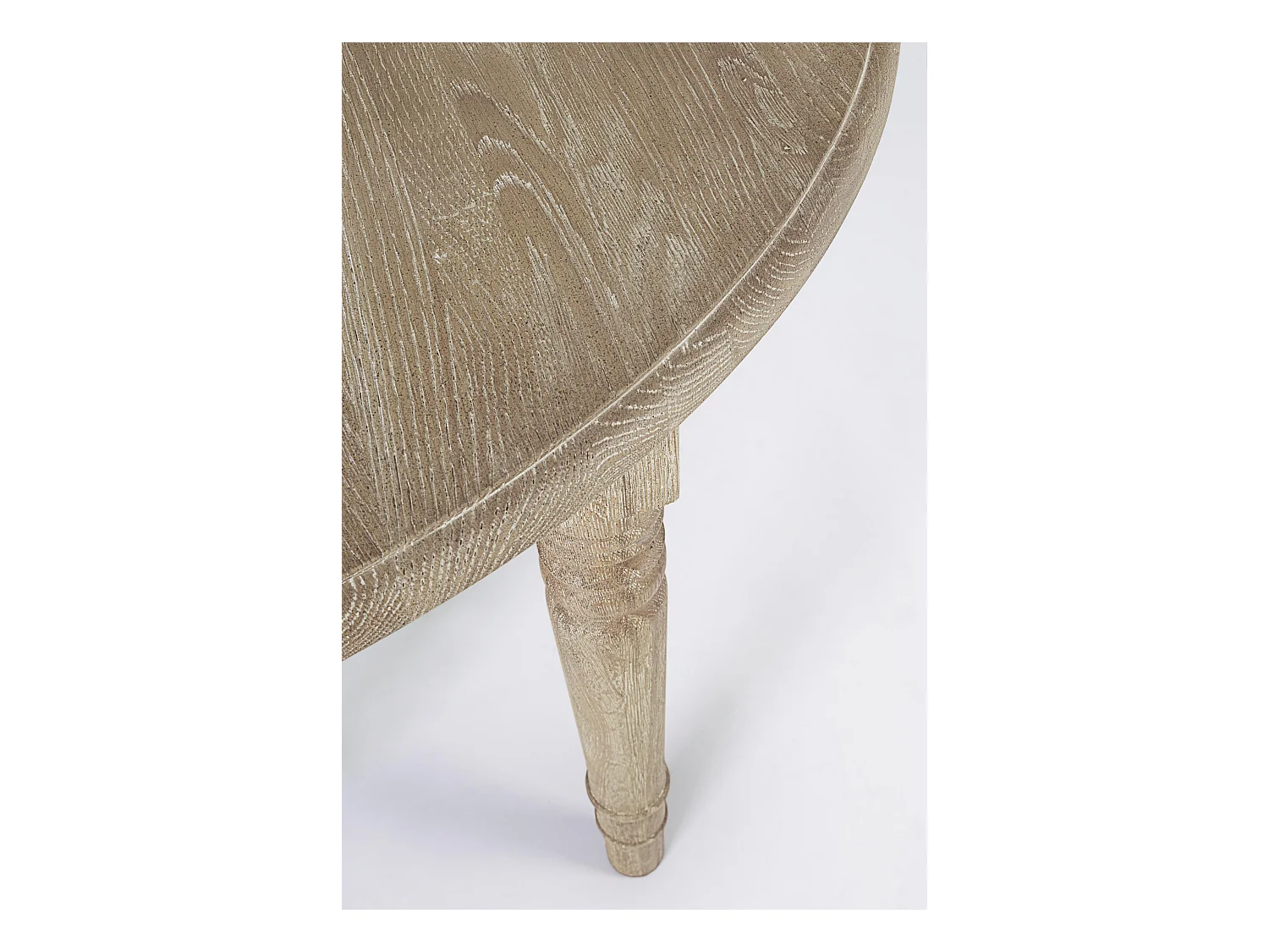 Table extensible bois de chêne naturel Badou L 110-272