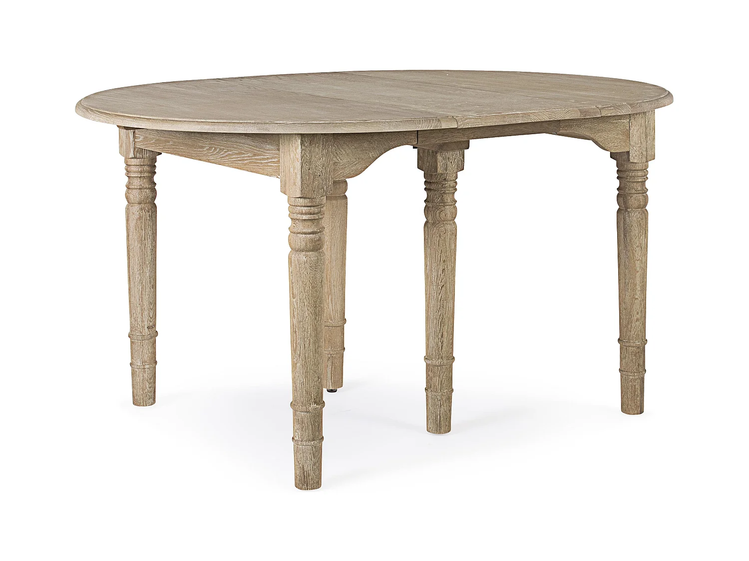 Table extensible bois de chêne naturel Badou L 110-272