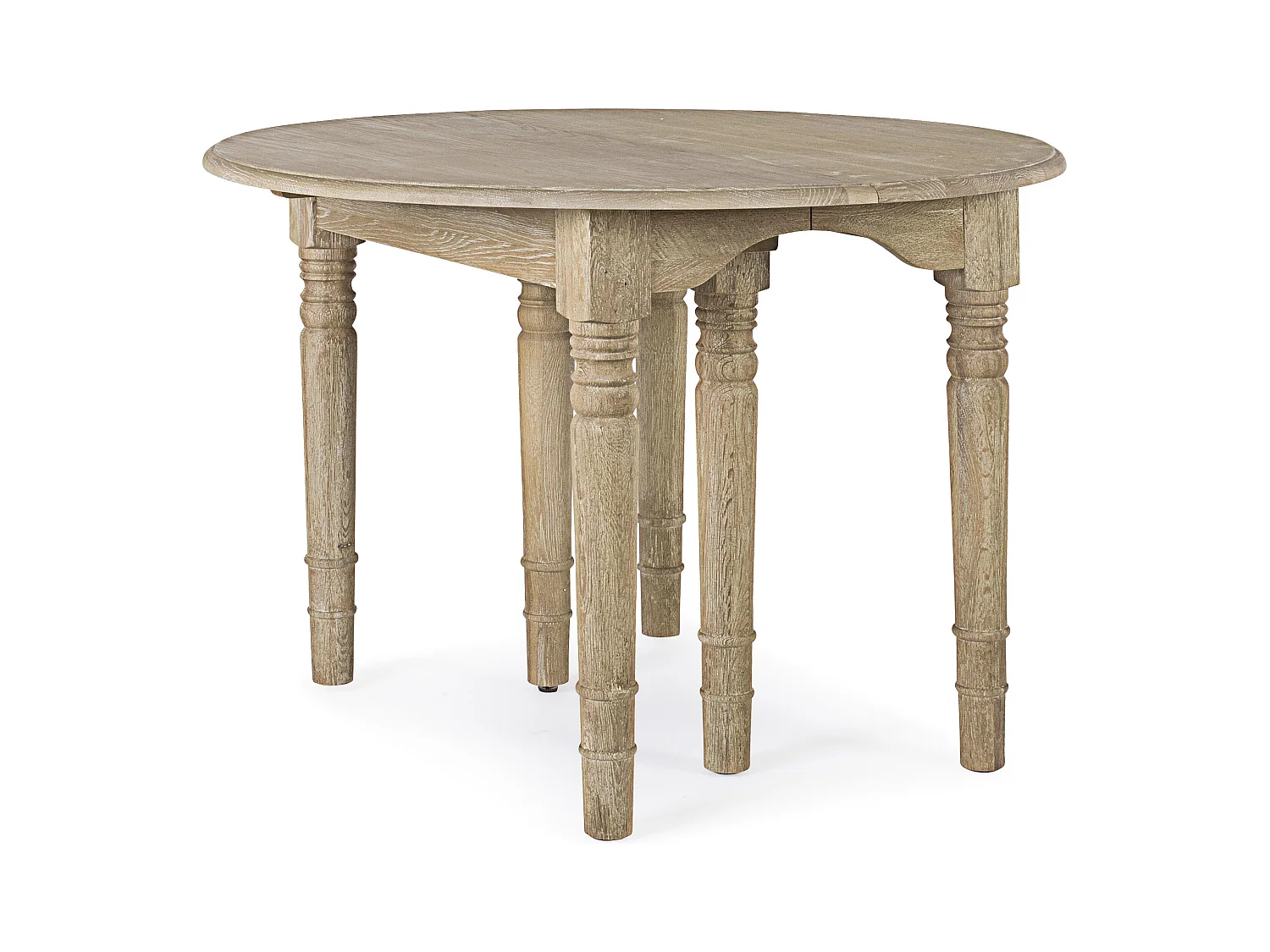 Table extensible bois de chêne naturel Badou L 110-272