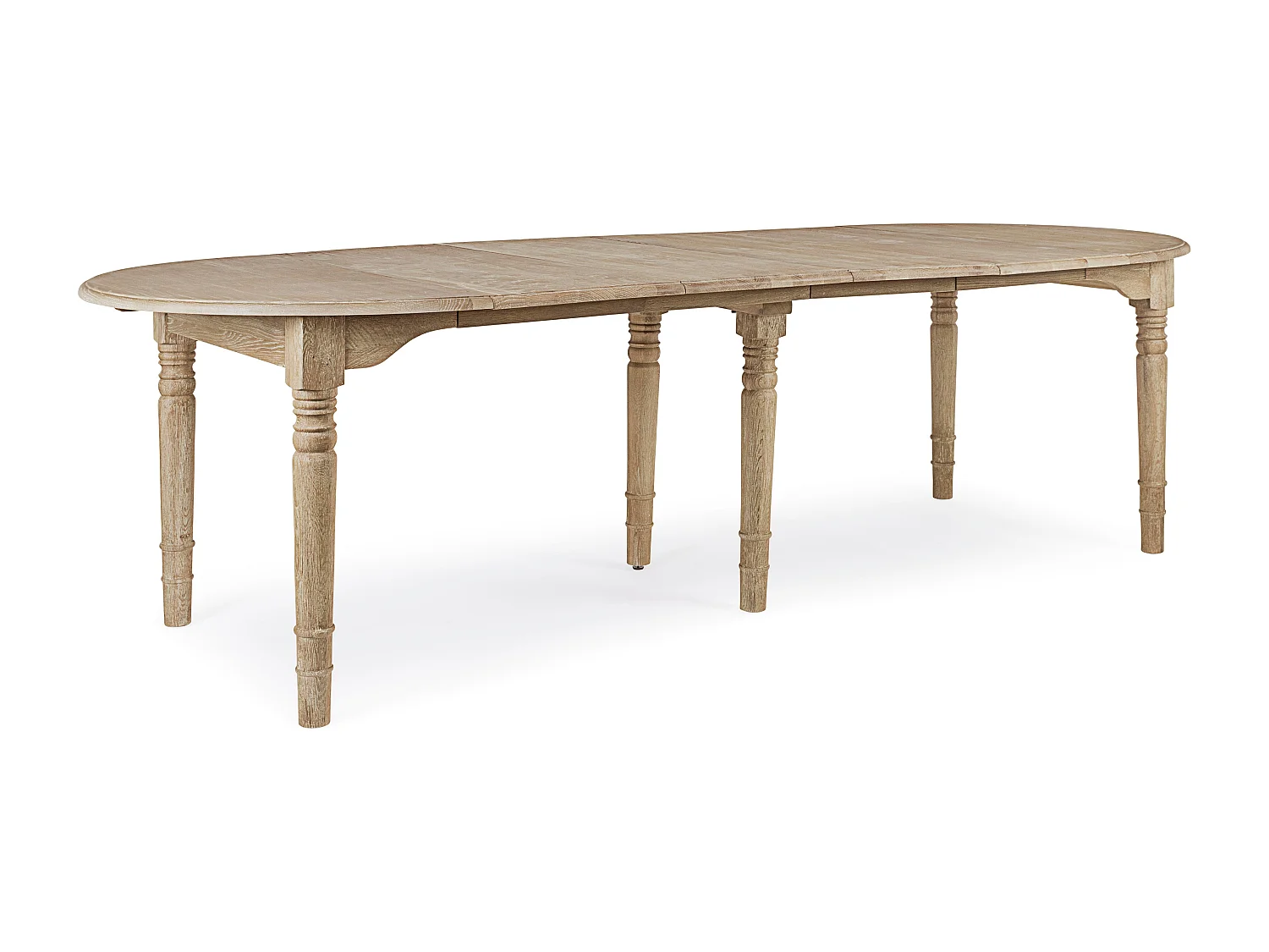 Table extensible bois de chêne naturel Badou L 110-272