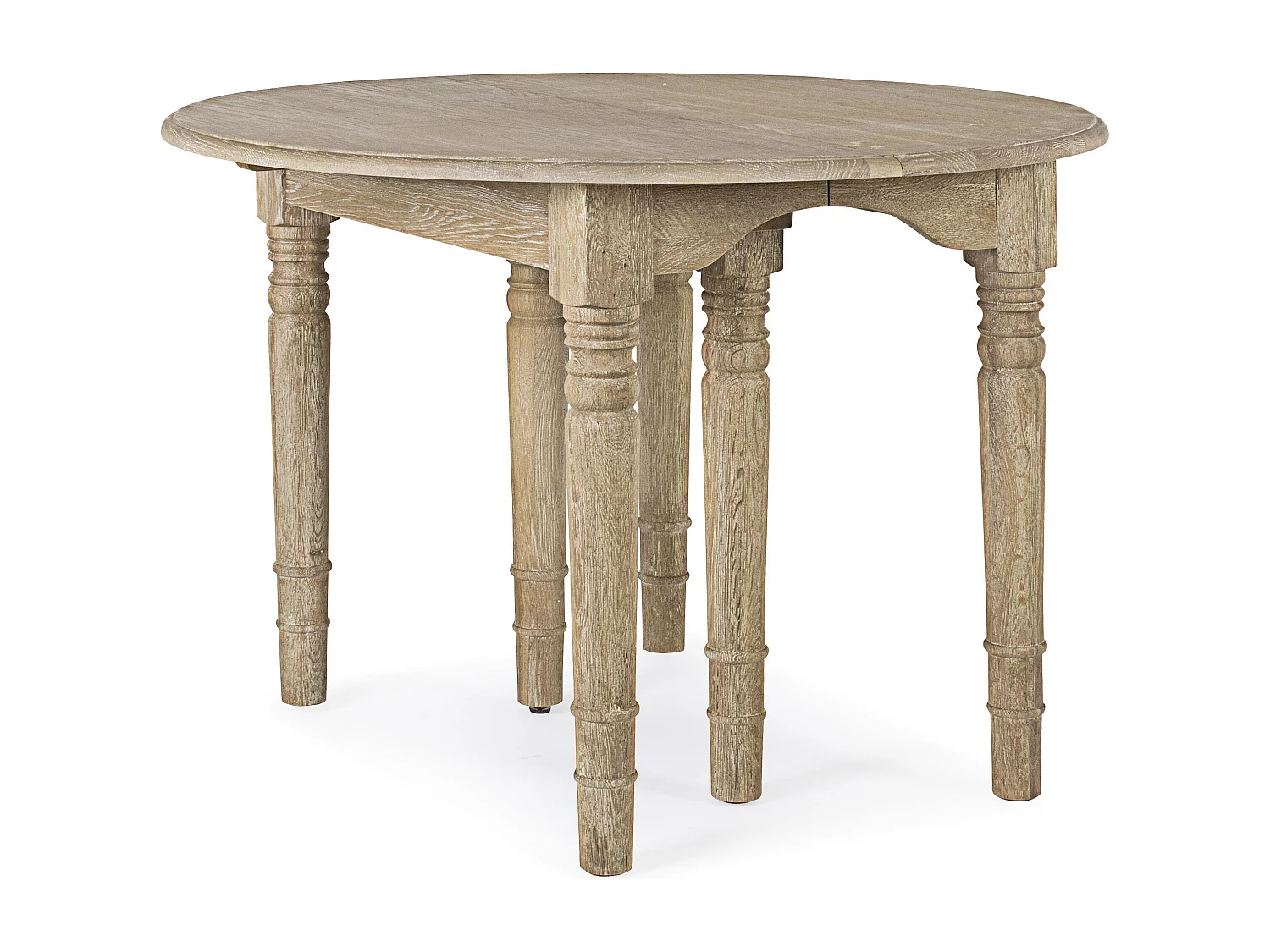 Table extensible bois de chêne naturel Badou L 110-272