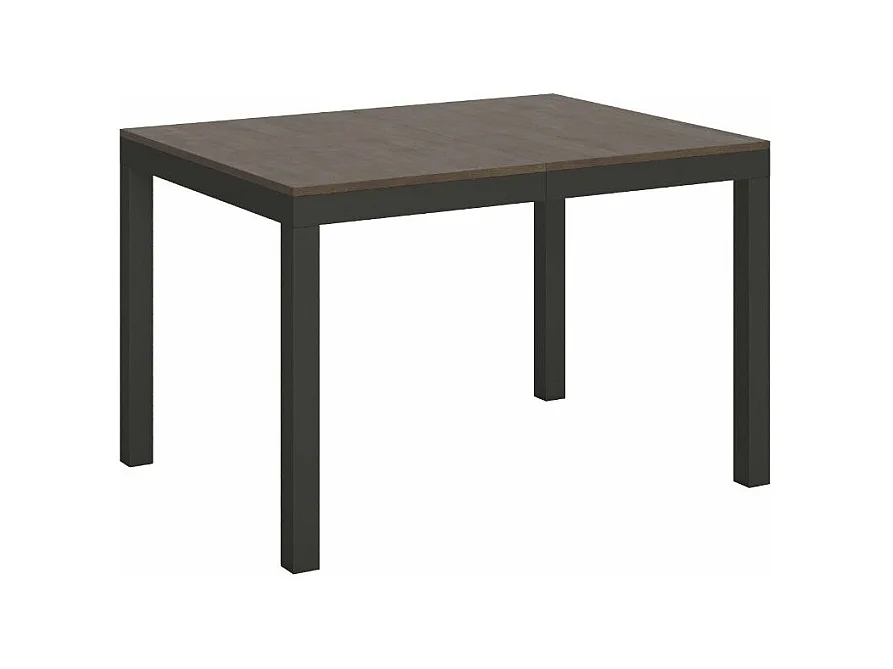 Table à manger extensible Karry evolution-Couleur Marron-Sur roulettes-120 à 380cm