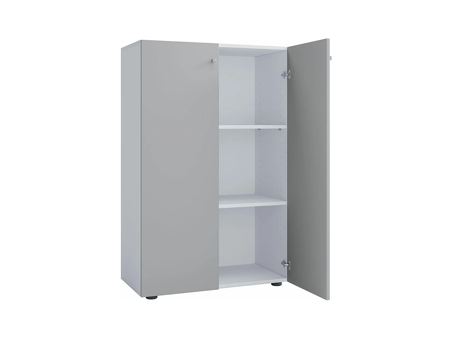 LonaXLDT armoire de bureau 2 portes blanc, gris.