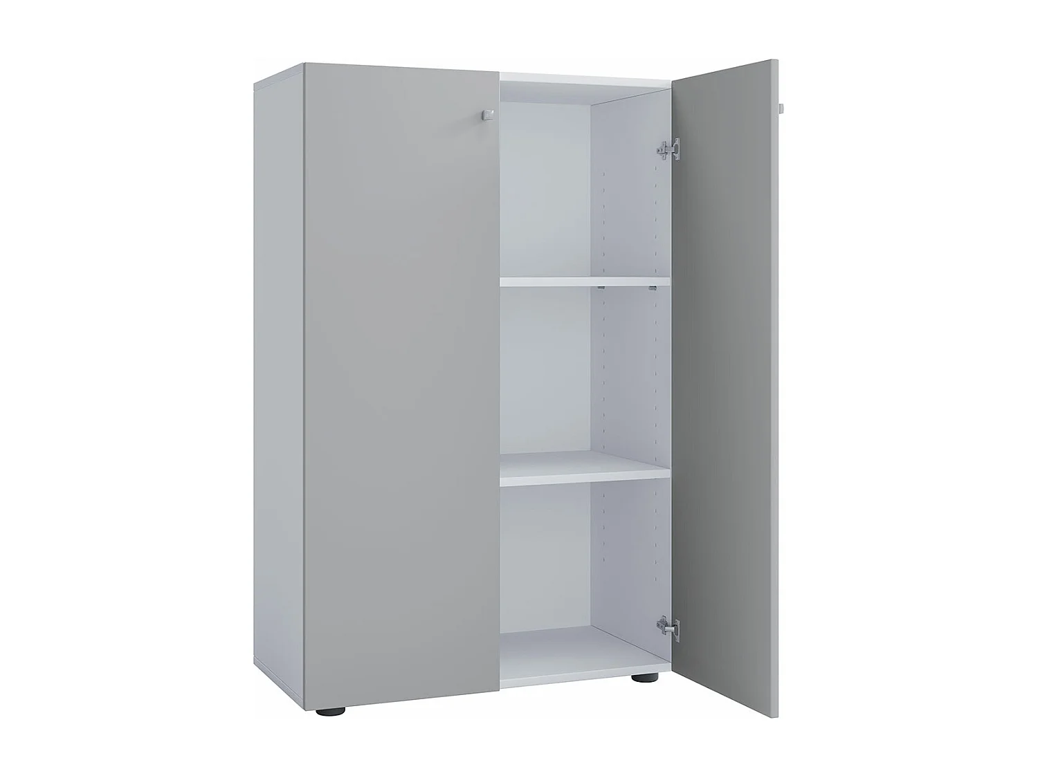 LonaXLDT armoire de bureau 2 portes blanc, gris.