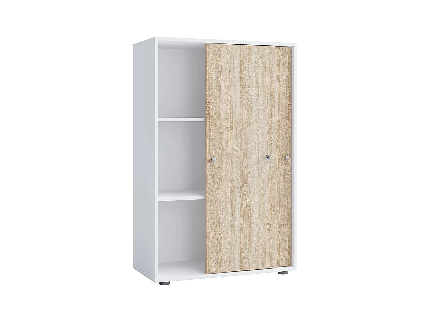 LonaXLST armoire de bureau 2 portes blanc.