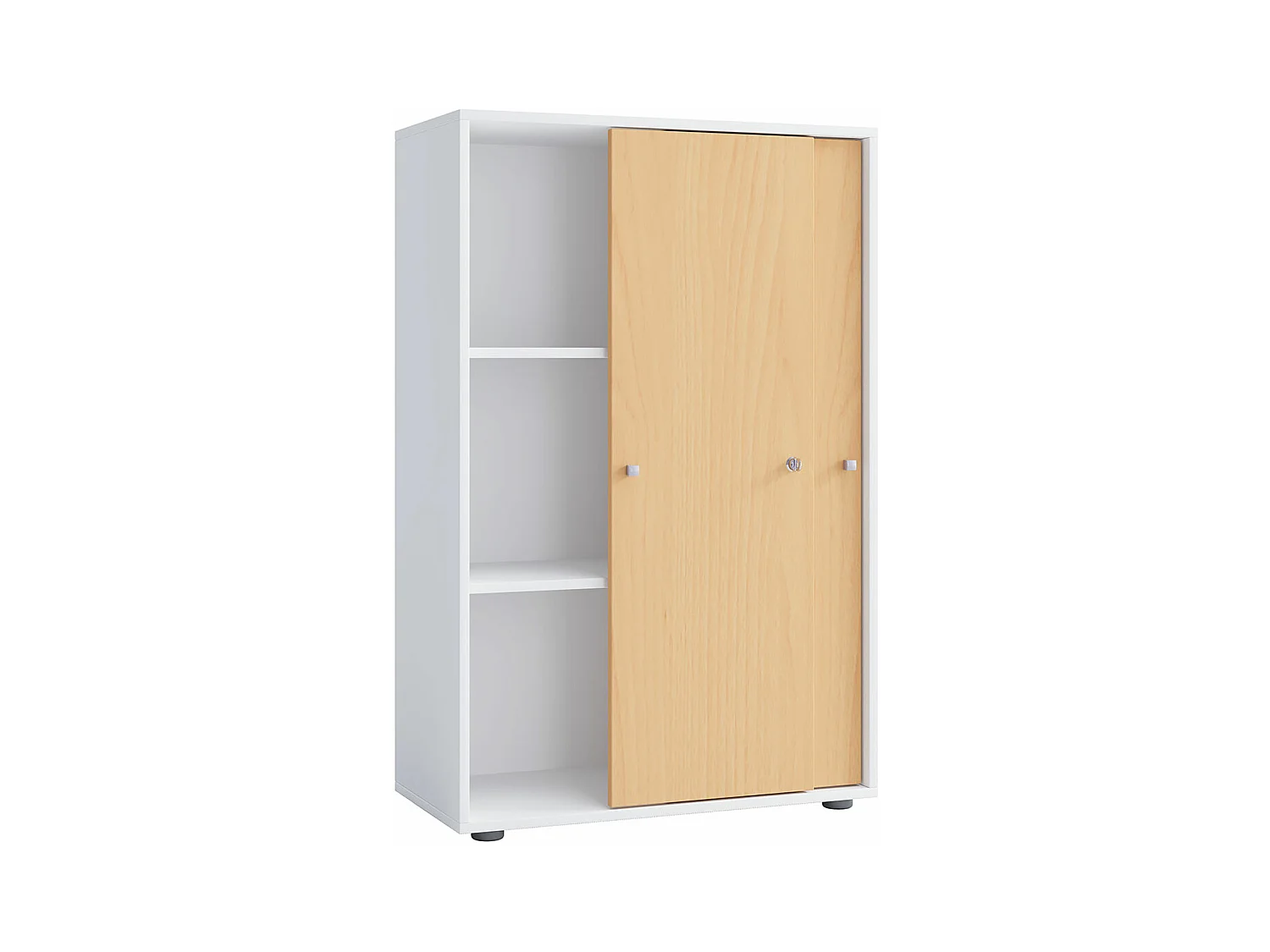 LonaXLST armoire de bureau 2 portes blanc, hêtre.
