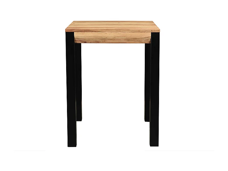 Mesa de bar extensible en acacia y metal L80-135 cm TRAP