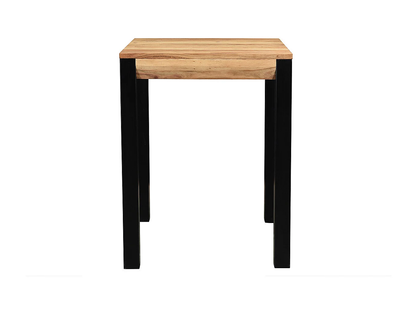 Table de bar extensible en bois massif et métal L80-135 cm TRAP