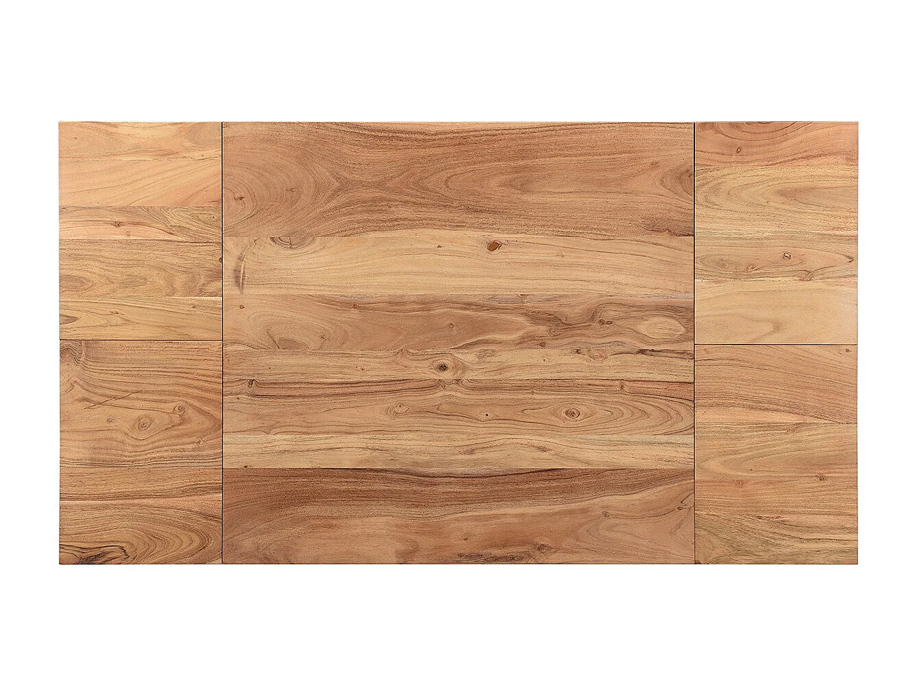 Table de bar extensible en bois massif et métal L80-135 cm TRAP