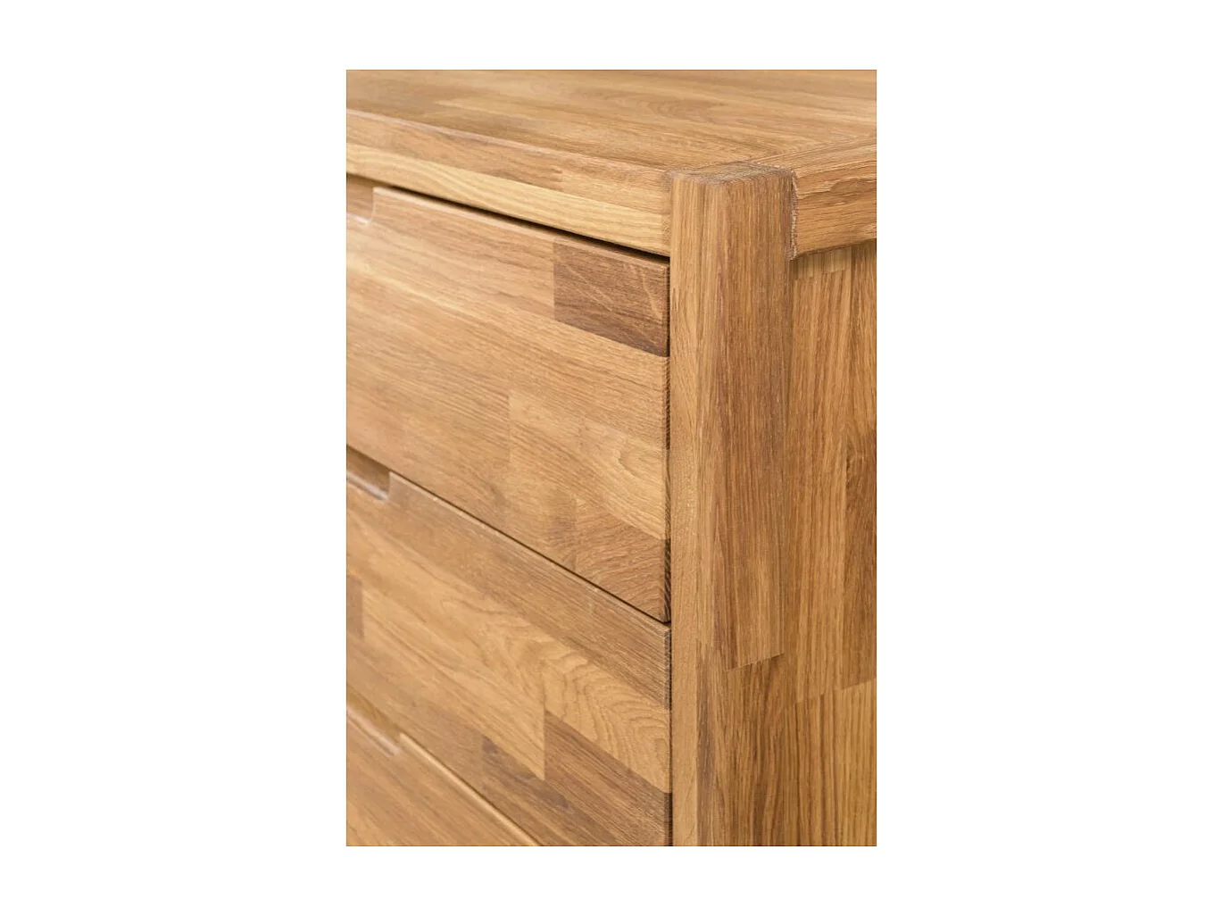 Commode en chêne massif 4 tiroirs Nelson 88cm