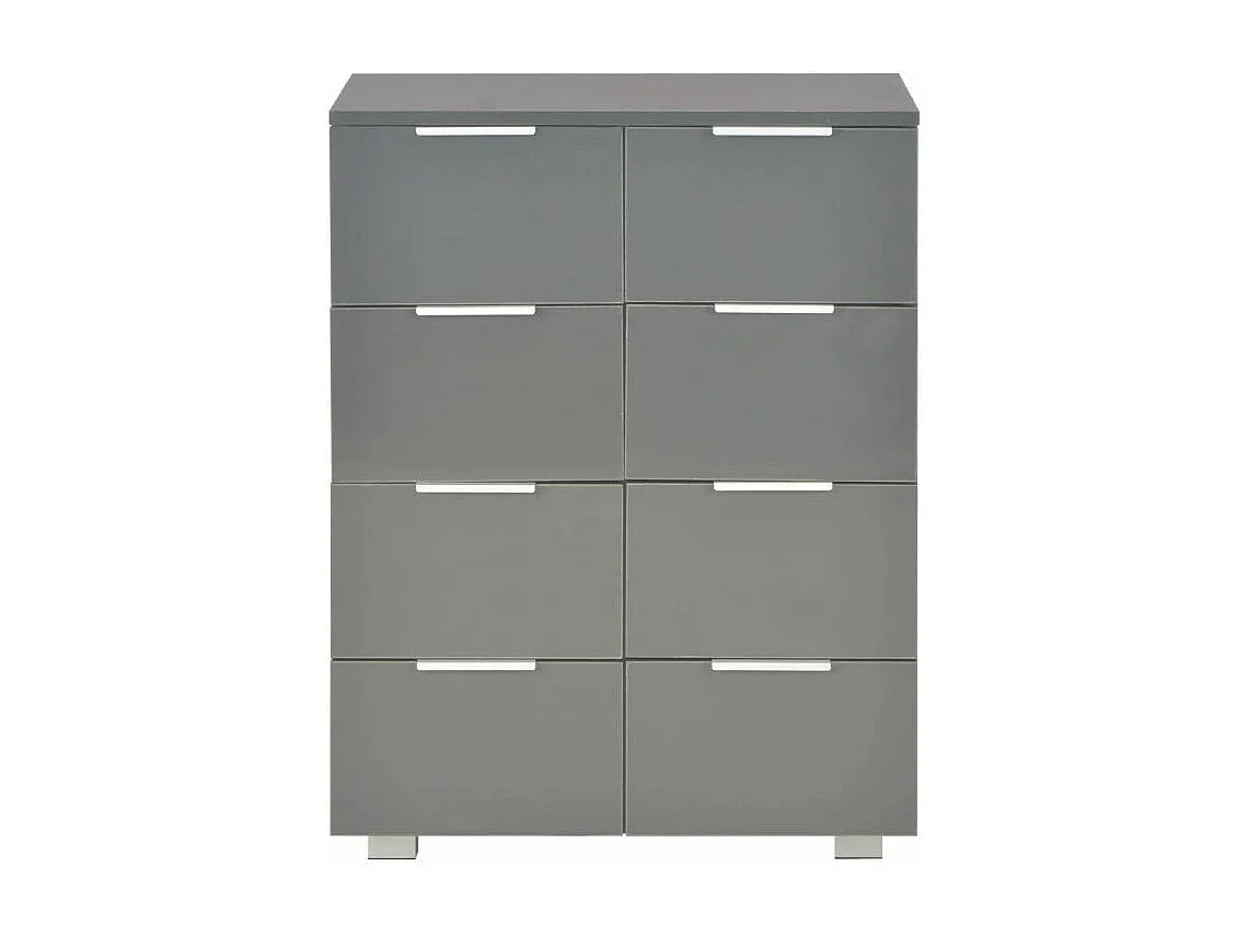 Dressoir 60x35x80 cm bewerkt hout hoogglans grijs