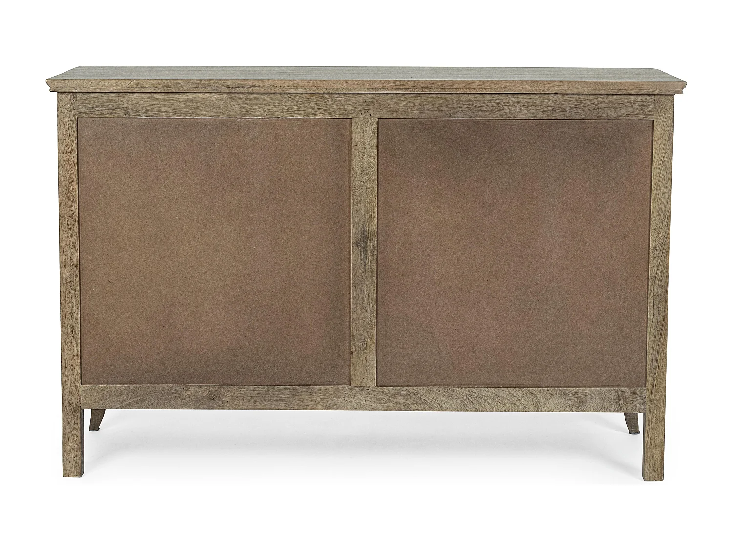 Commode 6 tiroirs bois de manguier massif finition naturelle Domika 125cm