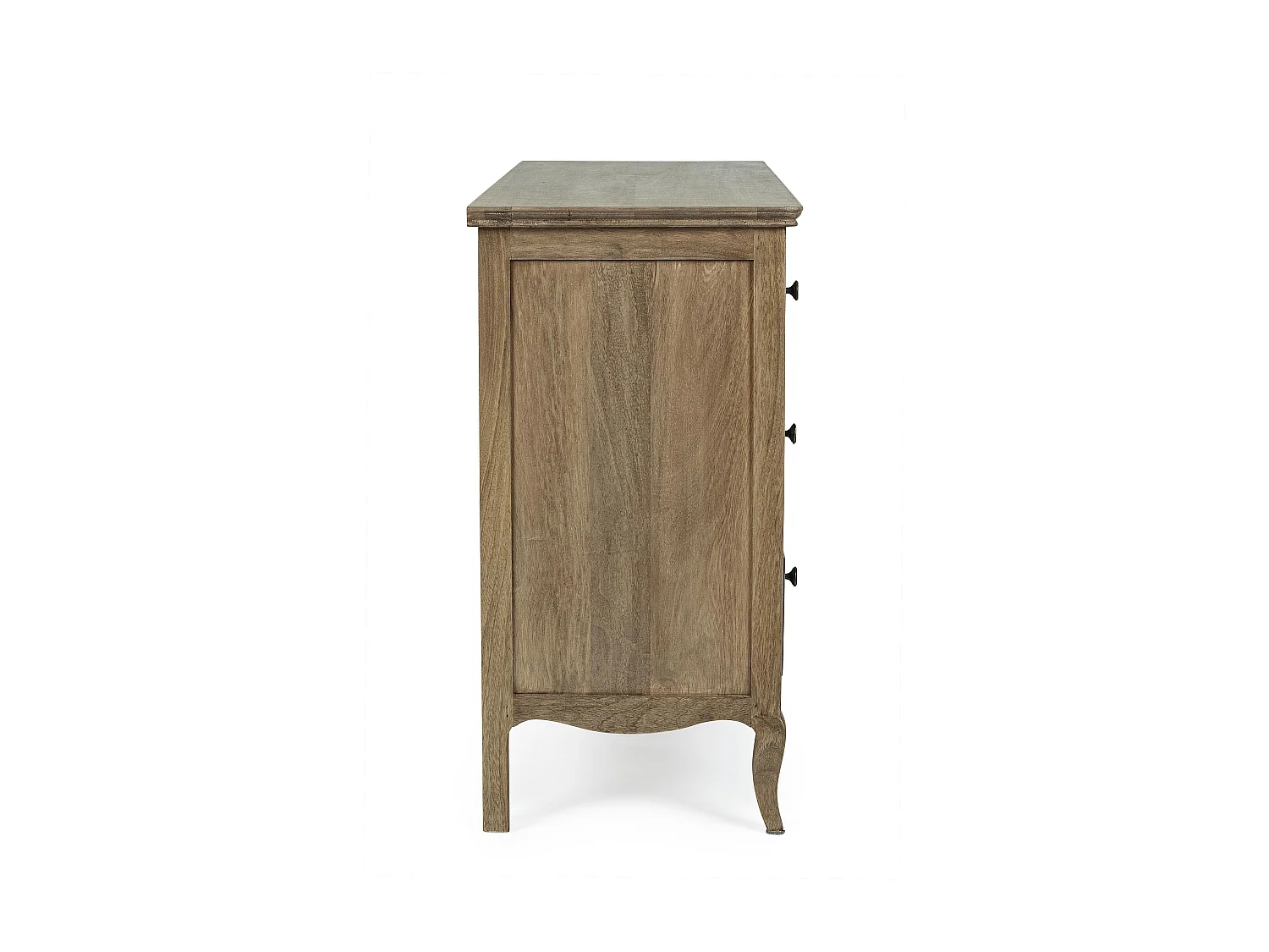 Commode 6 tiroirs bois de manguier massif finition naturelle Domika 125cm