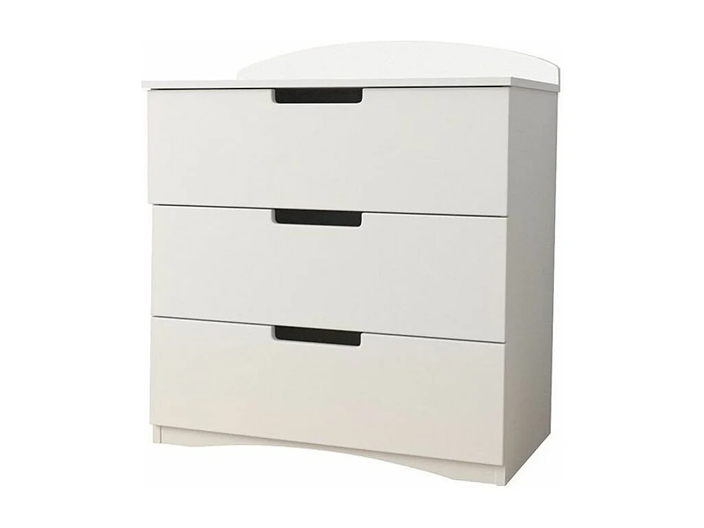 Commode enfant blanche 3 tiroirs Klaky 80cm