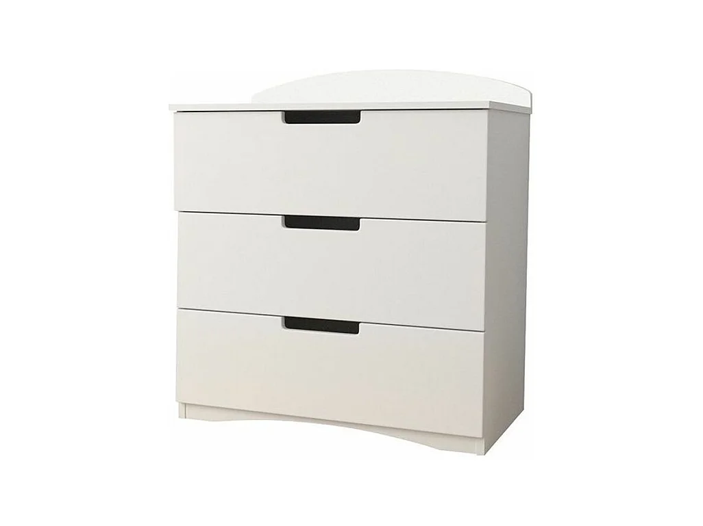 Cómoda infantil blanca 3 cajones Klaky 80 cm