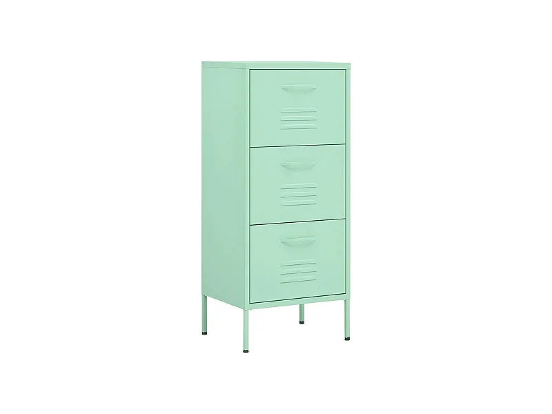 Armoire de rangement Vert menthe 42,5x35x101,5 Acier